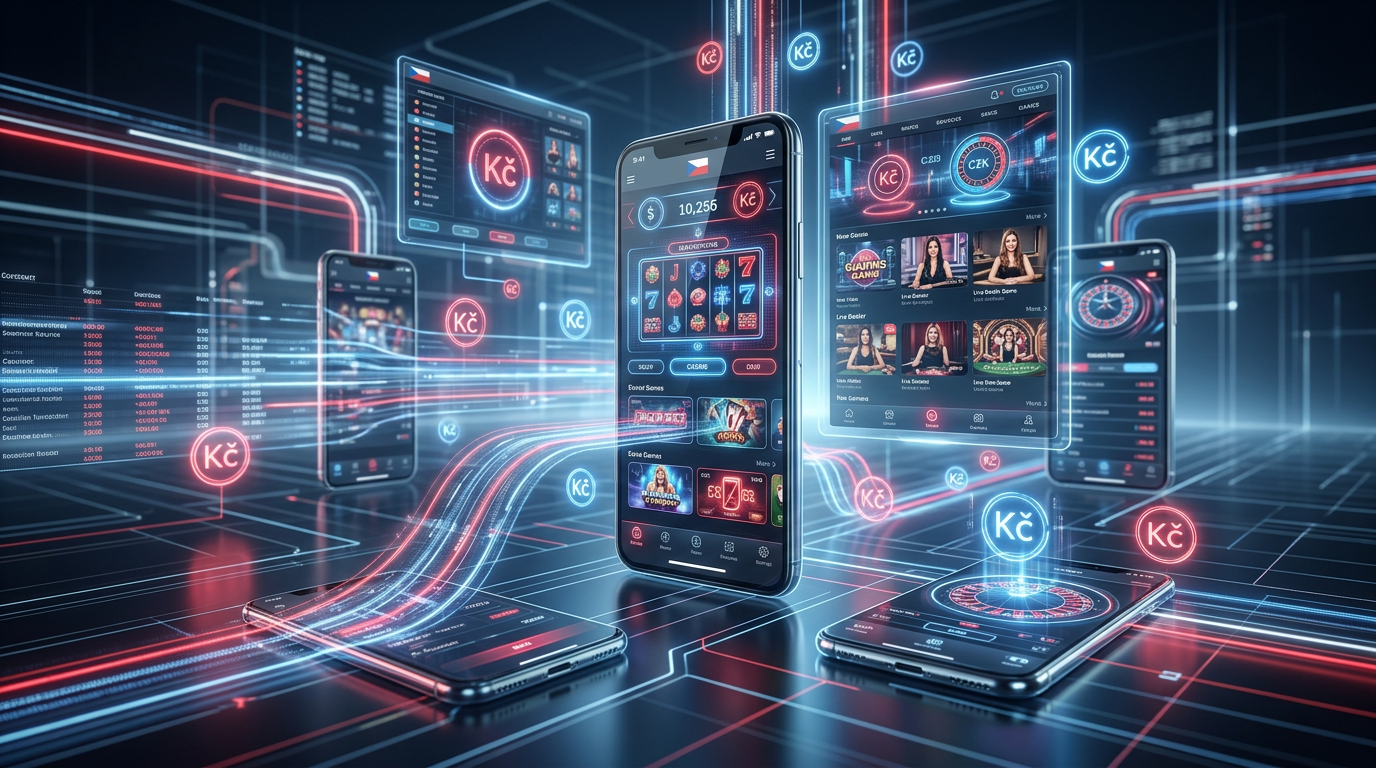 Futuristické rozhraní nového českého online kasina v roce 2026